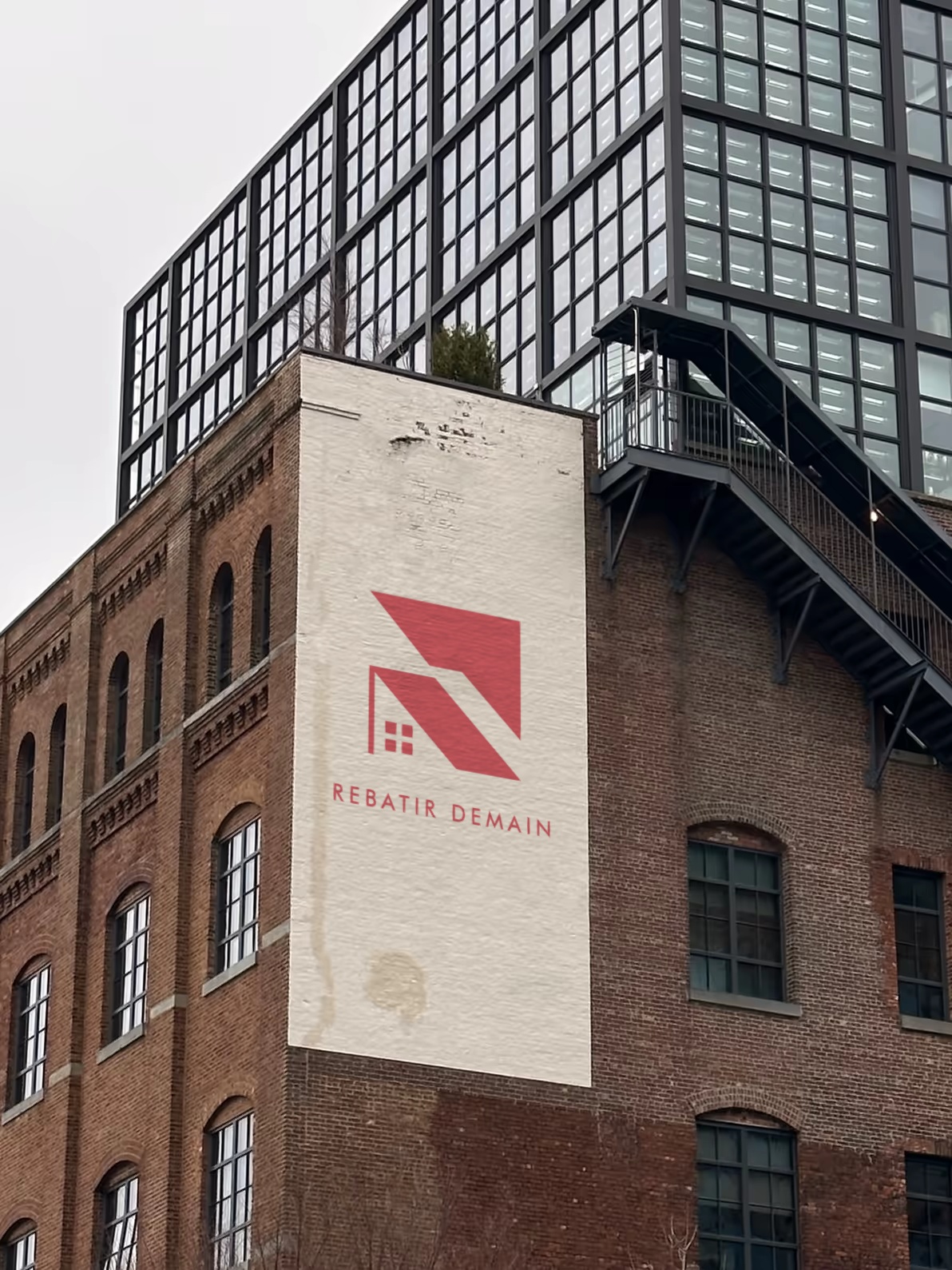 Rebatir Demain — Affichage urbain