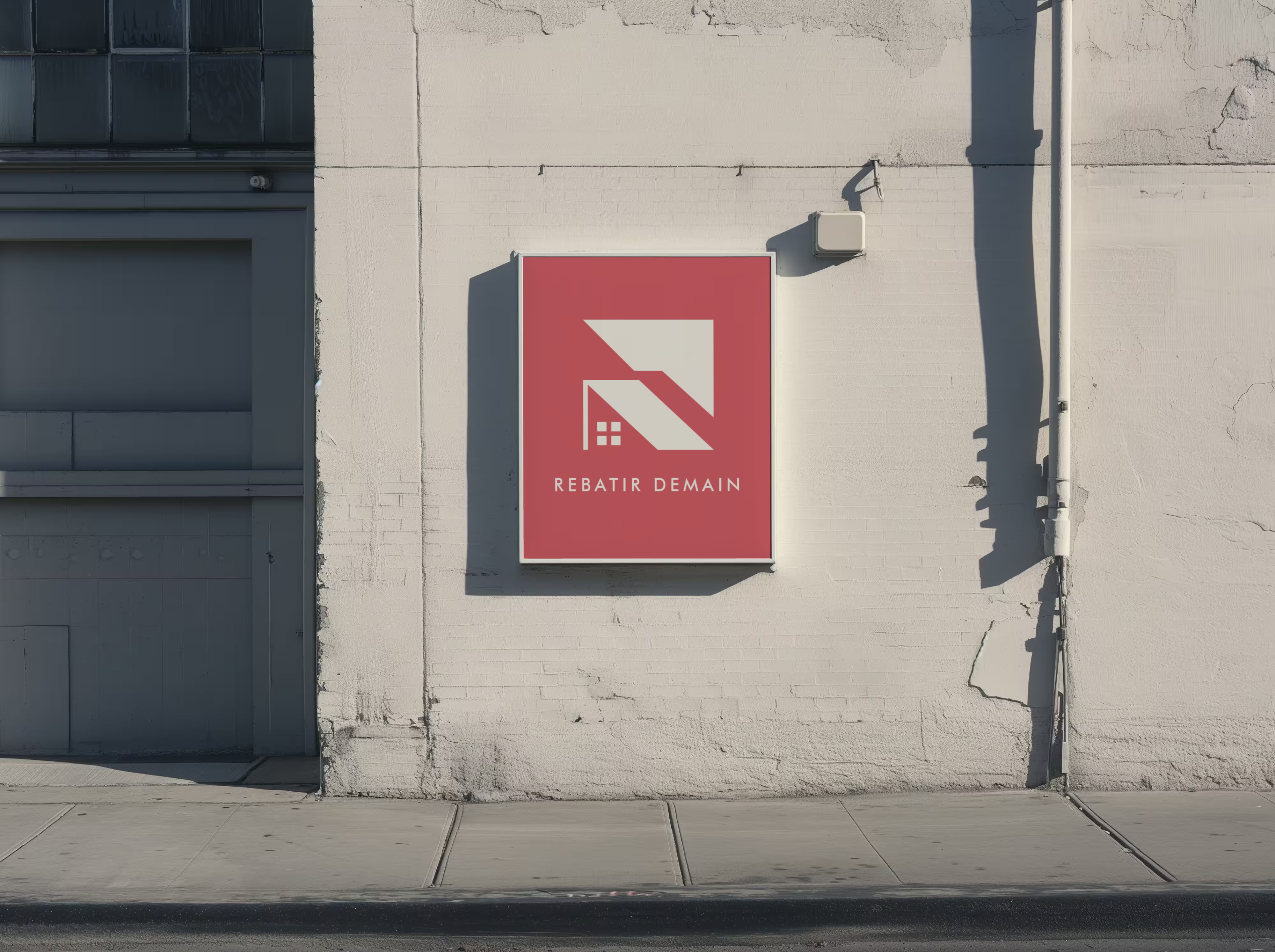 Rebatir Demain — Affichage en contexte urbain